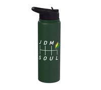 JDM Soul 6-Speed Shift Pattern with Wakaba Badge Design Stainless Steel Insulated Water Bottle
