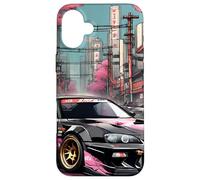 JDM Tokyo Skyline Retro Japanese Race Car Drift Tuning Gift Case for iPhone 16 Plus