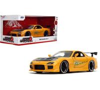 JDM Tuners - 1:24 1993 Mazda RX-7 Die-Cast Car (Yellow Orange) [New Toy] Toy C