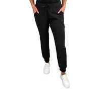 JDM Uniforms Women's 5 Pocket Jogger Scrub Pant Medical Nursing, Black, M