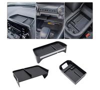 JDMCAR 3PCS Center Console Organizer Tray Set Compatible with Toyota RAV4 2019-2025 and 2021-2025 RAV4 Prime Insert Three Storage Box, Dash Center Console Tray (Only Fit 8'' Multimedia Display)