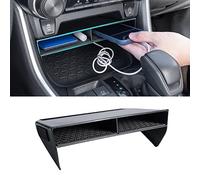 JDMCAR Bigger Slots Center Console Organizer Compatible with Toyota RAV4 2025 2024 2023 2022 2021 2020 2019 and 2021-2025 RAV4 Prime Accessories Larger Divider Tray Gear Shift Secondary Storage Box