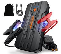JDMCAR Jump Starter Power Pack - 5000A Portable Car Battery Booster Jump Starter for 12V Vehicles and Motorcycles,Car Accessories Power Bank with Jump leads and LED Light