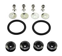 JDMSPEED Black Universal CNC Billet Bumper Trunk Quick Release Fastener Kit