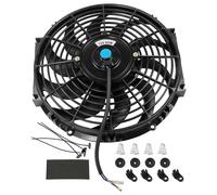 JDMSPEED New 12" Inch Universal Slim Fan Push Pull Electric Radiator Cooling 12V Mount Kit