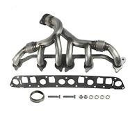 JDMSPEED New Stainless Steel Exhaust Manifold & Gasket Kit Replacement for Grand Cherokee Wrangler 4.0L Replacement for Jeeps Select 1991-1999 (4.0L Engine Only) Replaces 33007072, 4883385