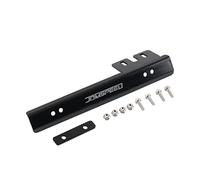 JDMSPEED Universal Black Front Bumper License Plate Mount Bracket Relocator Holder Bar