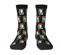 JDNFDR Unisex Sports Socks Free Palestine Work Sock Casual Socks for Men Work Running