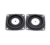 JDNH 2pcs 2Inch Vibrating Plate Bass Horns Rubber and Metal Vibrating Plate, Passive Bass Woofer Diaphragm Passive Radiator Membrane