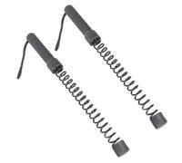 JDNH 2Pcs Flexible Spring Arm Strength Expander Battle Ropes Muscle Building Cords Strength Training Rod for Home Gym Bicep Tricep Strengthener for Fitness Workout Battle Ropes