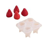 JDNH 3D Strawberry Silicone Molds Scened Plasters Casting Ornament Baking Making Strawberry Scened