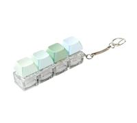 JDNH 4-Key Mechanical Keycap Tester Keychain With LED Lighting Option For Stress Reduction And Relaxation For Home Or Office Keypad Toy