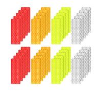 JDNH 40lots Reflective Wheel Sticker Car Rear Warning Tape Nighttimes Sticker For Cycling And Motorcycles Sun Resistant Reflective Tape