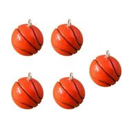 JDNH 5 Count Football Charm Jewelry Making Necklace Pendant Resin Texture for and Craft Accessories Football Basketball Keychain