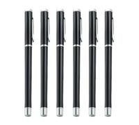 JDNH 6Pcs Metal Ballpoint Pen with Clip Office Writing Smooth to Write Quick Drying Guest Sign in for Office Retractable Pen