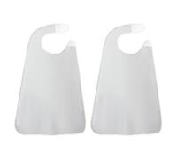 JDNH Adult Bib Scarf for Elderly Dining Protections Skin Friendly Fabric Dining Bibs for Elderly Double Layer Bib