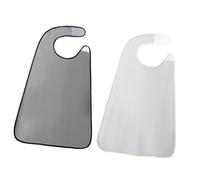 JDNH Adult Bib Scarf for Elderly Dining Protections Skin Friendly Fabric Dining Bibs for Elderly Double Layer Bib