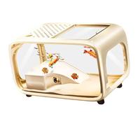 JDNH All in Single Marinepark Cistern with Guard Automatic Feeding Structure Safe Environment for Fighter Fish and Pet Tortoises Identity Sustaining Ecosystem Fish Cistern