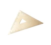 JDNH Brass Vintage Triangular Ruler Geometry Scale Ruler Protractor Stationery Precisions Measuring Tool Easy to Use Protractor Stationery Precisions Measuring Tool