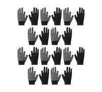 JDNH Breathable Ventilated Fingerless Protective Gloves Nylon Materials Antislip Dot Elastic Cuff Comfort Design for Sorting Efficiency Comfortable Fingerless