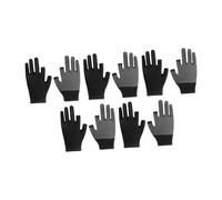 JDNH Breathable Ventilated Fingerless Protective Gloves Nylon Materials Antislip Dot Elastic Cuff Comfort Design for Sorting Efficiency Comfortable Fingerless