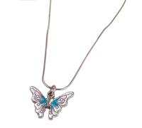 JDNH Butterfly Collarbone Jewelry with Vibrant Accents, Ideal for Casual Outfits and Celebrations Trendy Dopamine Accessory