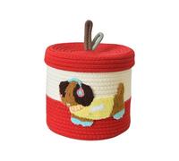 JDNH Cartoon Pattern Kids Storage Box Cotton Made Toy Organizers Portable School Home Decors Safe Materials Easy Maintenance Lovely Cartoon Storage Box