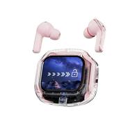 JDNH Clear Earphones with Color Display Active Noise Cancelling Long Battery Life Ergonomic Touch Control Additional Sound Resolution Obvious Case Noise Cancelling Earphones