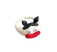 JDNH Colorful Silicone Rings Stylish Ugly Doll Accessory Adjustable Size Open Fingers Jewelry For Daily Wear And Parties Handmade Accessory
