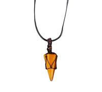JDNH Crystals Opal Hexagonal Cone Pendant Necklace Versatile Everyday Jewelry With Secure Lobster Clasp Hexagonal Cage Pendant Necklace