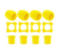 JDNH Durability Microphone Sponge Cover NonSlip Rings Protective Layer Rubber Sleeve for Stage Conference Event Travel Use Sponge Mic Grip Protectors