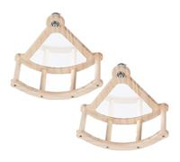 JDNH Durability Parrots Climbing Toy Pirates Ship Structure From Natural Timbers for Mental Stimulation Pet Bird Entertainment Solution