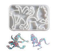 JDNH Elves Shaped Silicone Mold for Handcrafted Resin Jewelry Christmas Decoration Keychains and Personalised Gift Creation Holiday Resin Jewelry Mold