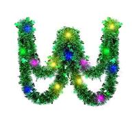 JDNH Eye-catching Decorative Wool Strips with LED Light Green Shamrock Strips for Irish Festival Celebrations Party Supplies Patrick ' s Decorations for Party