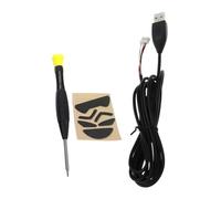 JDNH For G302 G303 Cable Replacement Set with Anti Frictions Feet Skates and Precise Screwdriver Rubber Cable Replacement