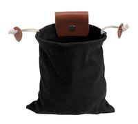 JDNH Foraging Bag Outdoor Picking Fruit Canvas Pouches PU Leather Belt Pouches With Drawstring Canvas Pouch Pu Leather Belt Pouch Fruit Bag With Drawstring