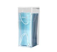 JDNH Holder Acrylic Disposable Face Cover Storage Box Sundries Storage Holder With Lid Cosmetic Organizer Wet Tissue Box Makeup Brush Large Capacity Dustproof Design