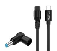 JDNH Intelligent Charging Cord USB C to 3Pin PD100W Output Automatic Voltages Selection for Electronics