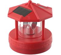 JDNH LED Solar Lighthouse Outdoor Lamp Rotating Landscape Light for Garden Paths Decoration Easy Installation Rotating Lamp Outdoor Decoration