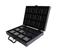 JDNH Multipurpose Aluminum Alloy Gemstones Storage Case with Flocking Sponge Interior for Protective and Display Solution Jewelry Protective Box