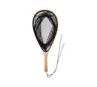 JDNH Net Fishing Tackle Tool for Adult Landing with Comfortable Handle with Lanyard Portable Wood for Fly