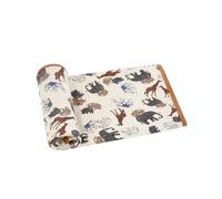 JDNH Neutral Pattern Swaddles Blanket 80x80cm Soft Textured Fabric Baby Bath Towel Comfortable Shower Registry Gentle Skin Friendly Newborns Bedding