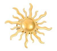 JDNH Opening Rings Adjustable Sun/Heart Open Finger Jewelry Stainless Steel Texture For Fashion Lover Vintage Sun