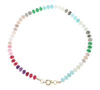 JDNH Rainbow Bead Necklace Elegant Neckwear Daily Wear Charm Necklace Party Dating Accessories Suitable For Any Occasion Stone Bead