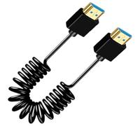 JDNH UHD2.1 Cable 8K Resolution 24K Gold Plated Contacts Aluminum Foil Shielded for Monitor Setups Telescopic Design