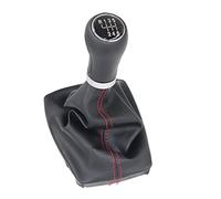 Jdonvtj for A4 for 8E for B6 for B7 2000 2001 2002 2003 2004 2005 2006 2007 2008 5 Gear 6 Speed Car Shift Knob Gear Stick Knob(R123456 red line)
