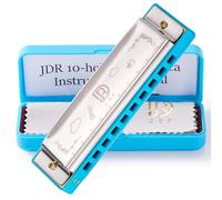 JDR Harmonica C, Harp 10-Hole Diatonic Blues, for Kids Beginners Adults