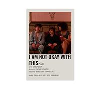 JDRC Series I Am Not Okay with This Vintage Canvas Poster Bedroom Decor Sports Landscape Office Room Decor Gift Unframe: 12x18inch(30x45cm)