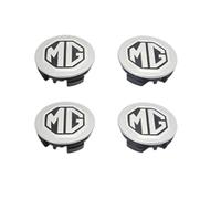 JDRDP 4 Pcs Wheel Centre Caps for MG ZS Explore 2017-2020 56mm, Snap-On Alloy Wheel Cap Replacement Sunscreen Waterproof Styling Accessories,Silver