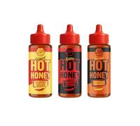 JD's Hot Honey 3 Sauces - Original, Xxtra Hot, Chipotle - 260g Bottles - Perfect for Pizza dip, burgers, tacos